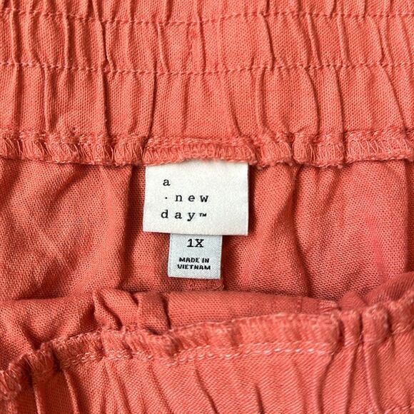 A new day linen peach shorts size 1X - Picture 3 of 10